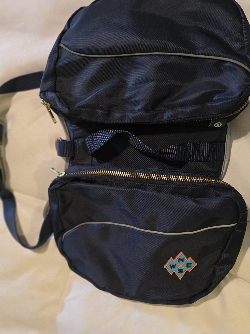 Navy Compact Crossbody Bag for  Dog